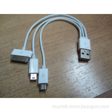 USB Cable. 3 in 1 Cable for iPhone5. Cable for iPhone4/4s Sumsang